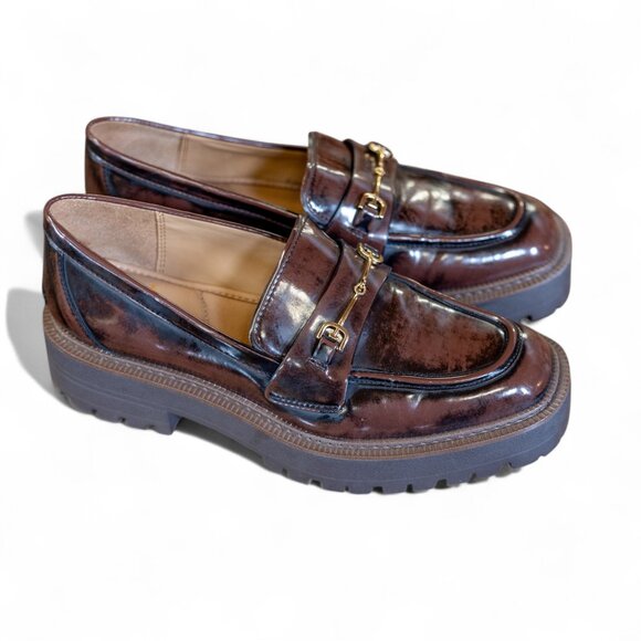 Sam Edelman Laurs Lug Sole Loafers - Chestnut - Women’s Size 10 - Picture 3 of 12